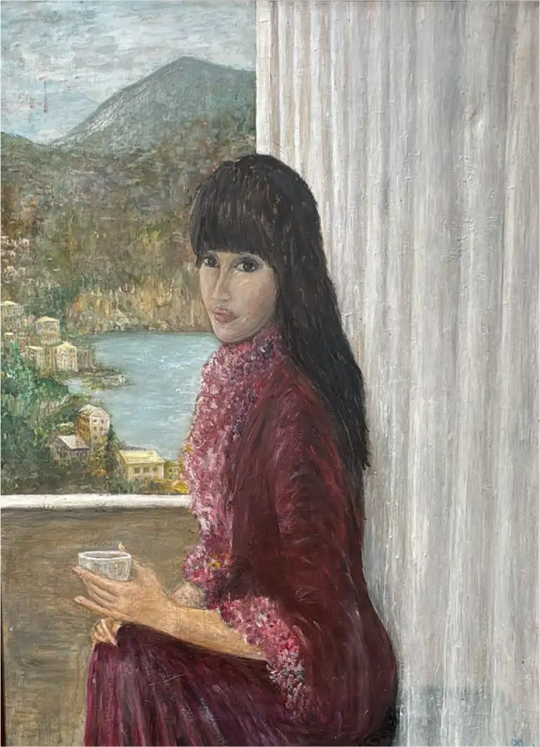 quadri liguria donna megli recco